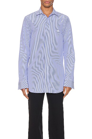 Balenciaga Stripe Poplin Long Sleeve 