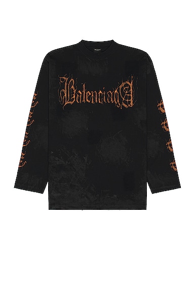 Balenciaga Heavy Metal Oversized T-shirt in Black