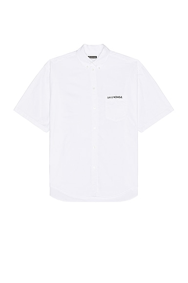 Balenciaga Large Fit Shirt in White