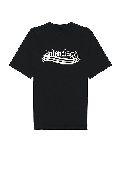Balenciaga Large Fit T-Shirt in Black