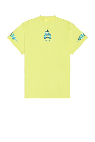 Balenciaga Oversized T-Shirt in Faded Yellow | FWRD