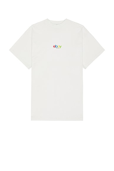 Balenciaga x eBay Oversized T-Shirt in Dirty White | FWRD