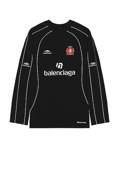 【人気沸騰】 Balenciaga Oversized FWRD | White & Black in Shirt T Soccer ウェア