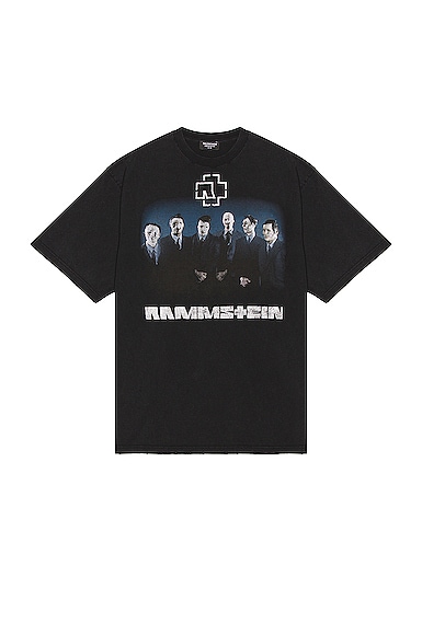 Balenciaga Rammstein Boxy T-Shirt in Black | FWRD