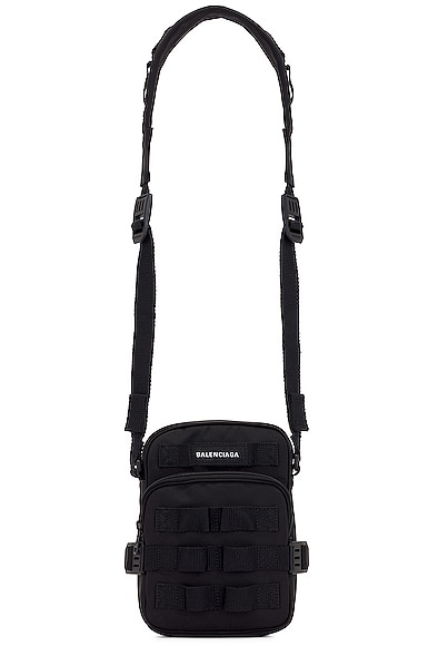 Balenciaga Army Crossbody Messenger Bag in Black