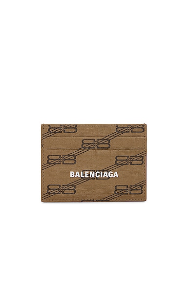 Balenciaga Cash Card Holder in Brown