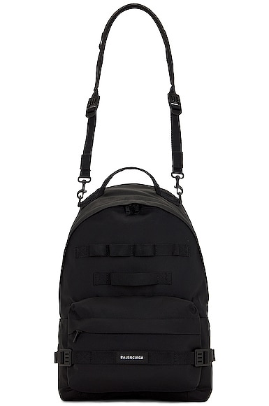Balenciaga Army Backpack in Black