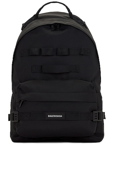 Shop Balenciaga Army Backpack In Black