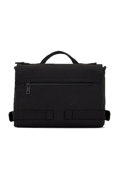 Balenciaga Army Logo-embroidered Messenger Bag In Black