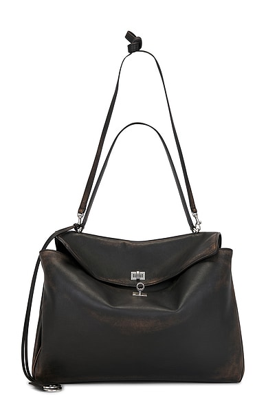 Balenciaga Rodeo Top Handle in Light Brown & Dark Brown