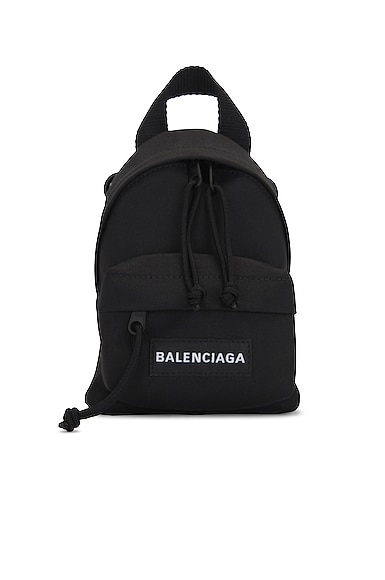 Balenciaga Explorer Backpack M in Black