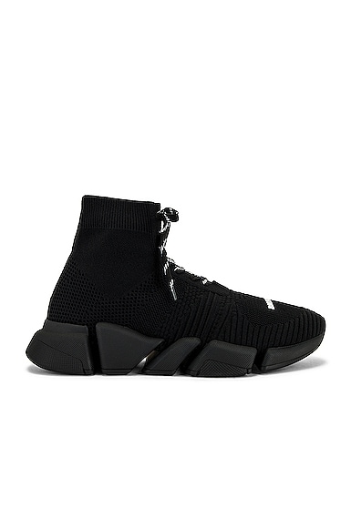 Balenciaga Speed 2.0 Lace Up Sneaker in Black