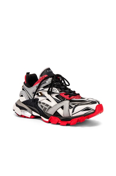 Balenciaga Black & Red Track Trainers –