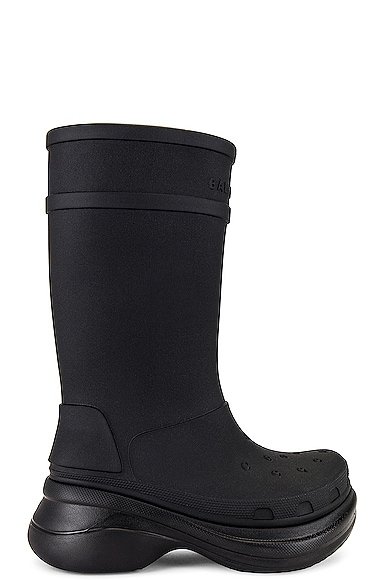 Balenciaga Crocs Boot in Black