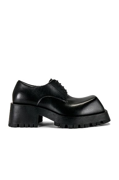 【公式サイト】正規ブランド品通販 Balenciaga Trooper Derby in Black | FWRD ブーツ
