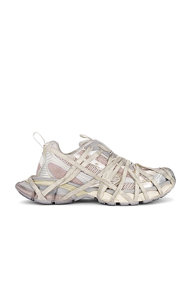Balenciaga 3xl Extreme Lace Sneaker in Grey, Red, Black Balenciaga 3xl Extreme Lace Sneaker in Grey, Red, Black