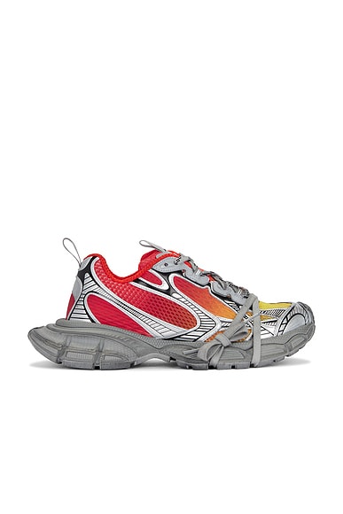 Balenciaga 3xl Extreme Lace Sneaker in Grey, Red, Black Balenciaga 3xl Extreme Lace Sneaker in Grey, Red, Black