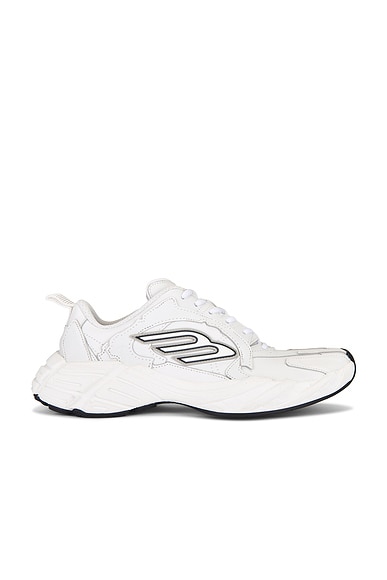 Balenciaga Monday Sneakers in White, Black, & Grey