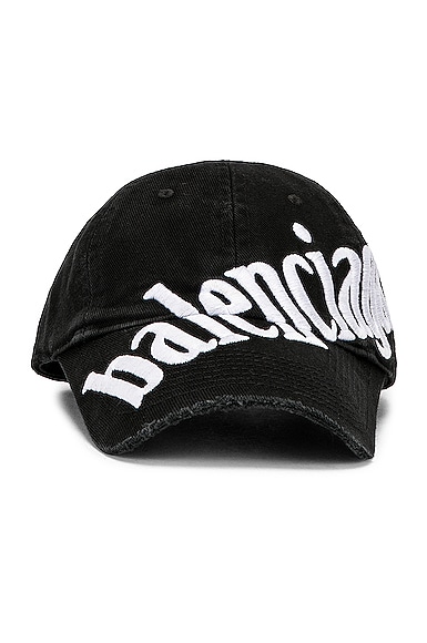 Balenciaga Diagonal Hat in Black
