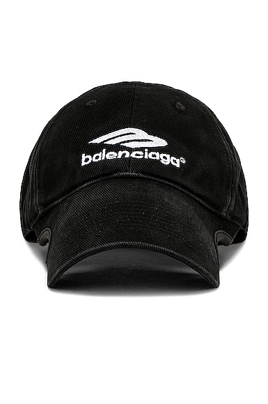 Balenciaga Sports Icon Hat in Black