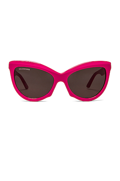 Balenciaga Power Square Sunglasses in Fuchsia