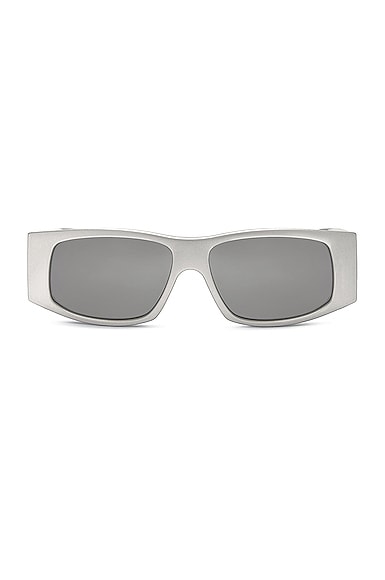 Shop Balenciaga Led Sunglasses In Silver
