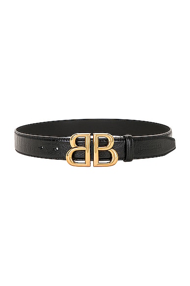 Balenciaga Monaco 30 Belt in Black
