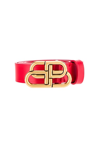 balenciaga belt red