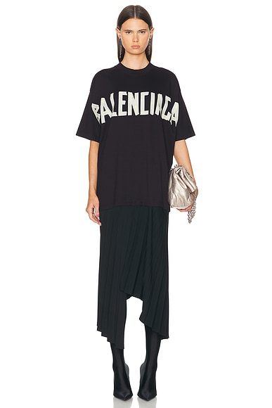 Shop Balenciaga T-shirt Dress In Black