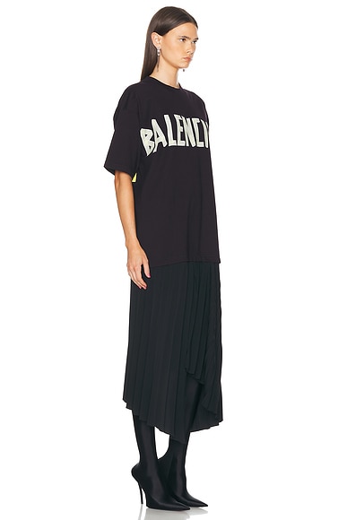 Shop Balenciaga T-shirt Dress In Black