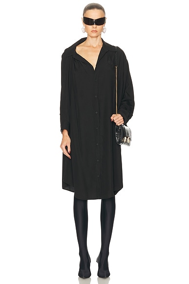 One Shoulder Dress in Black