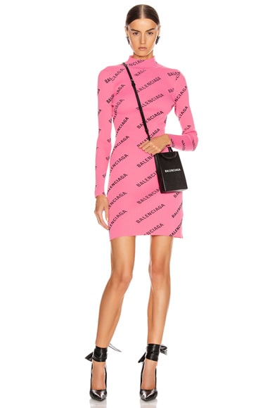 pink balenciaga dress