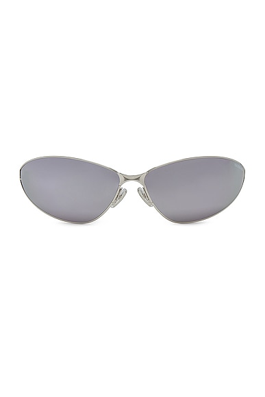 Balenciaga Cat Eye Sunglasses in Silver