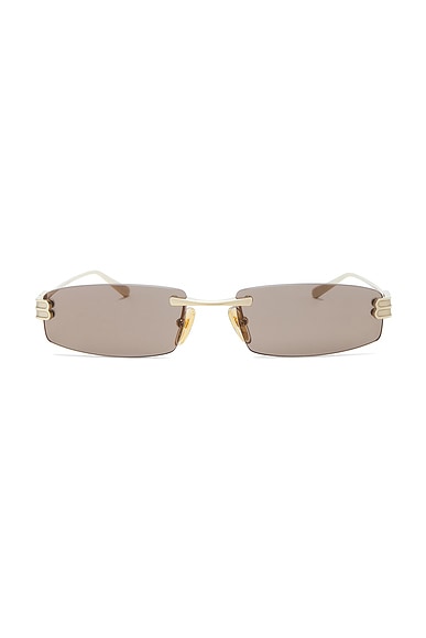 Balenciaga Gossip Sunglasses in Gold & Pink