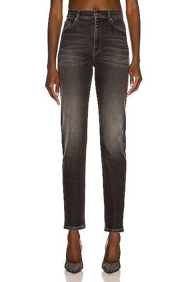 Balenciaga Skinny Jean in Washed Black & White | FWRD