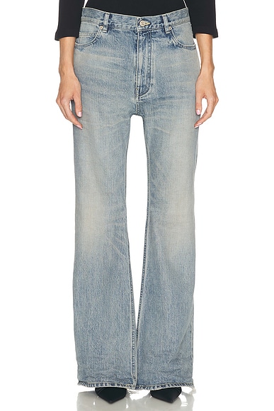 Balenciaga Flared Leg in Outback Blue