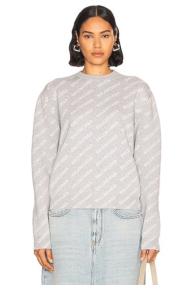 Balenciaga sweater silver clearance