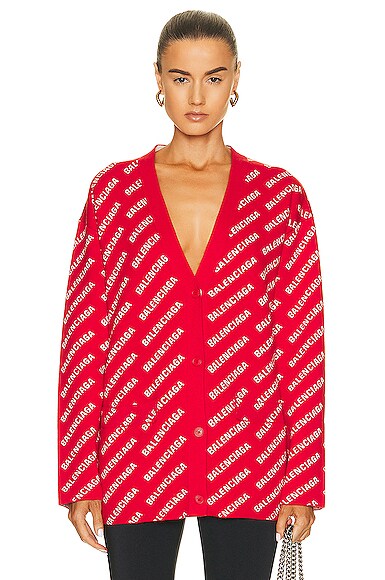 売れ筋商品お見逃しなく Balenciaga カーディガン FWRD | White & Red - トップス