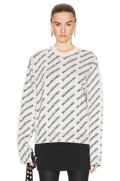 All Over Logo Knit Sweater