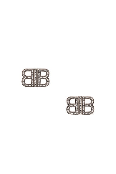 Balenciaga BB XS Earrings in Silver