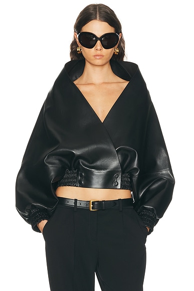 Balenciaga Folded Jacket in Black
