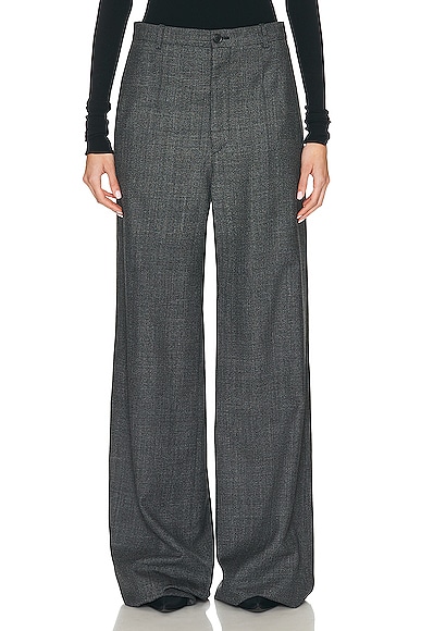 Balenciaga Regular Fit Trouser In Black & Grey