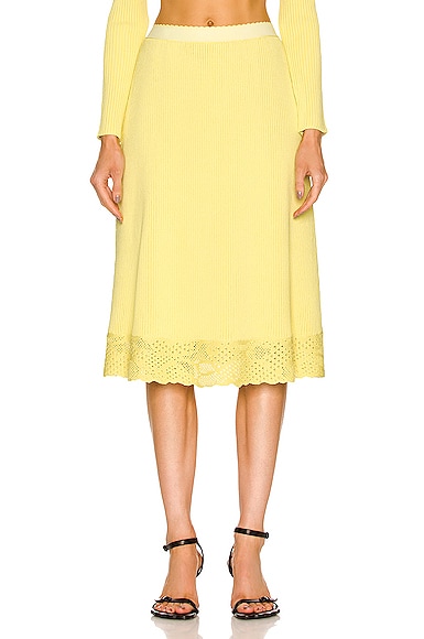 Balenciaga Slip Skirt in Yellow