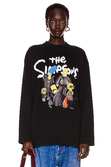Simpsons Long Sleeve Oversized T-Shirt