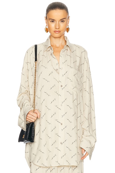 Long Sleeve Cocoon Shirt