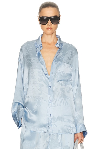 Long Sleeve Cocoon Shirt