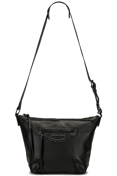 Neo Classic Hobo Small Leather Shoulder Bag In Black