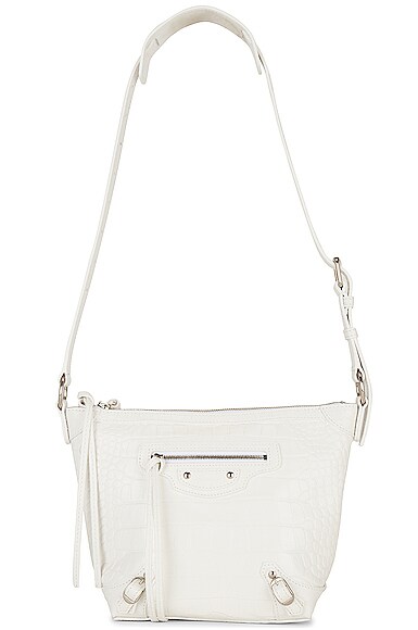 Balenciaga XS Neo Classic Hobo Bag in White