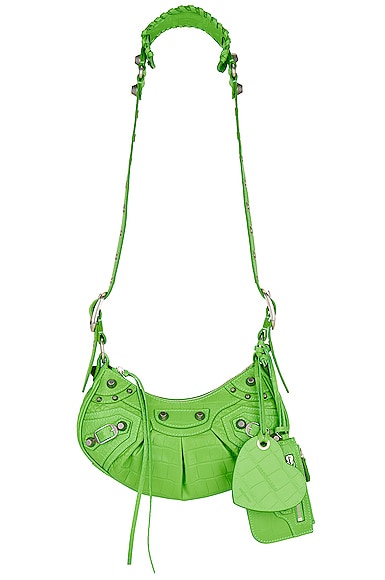 Balenciaga Extra Small Le Cagole Shoulder Bag in Green