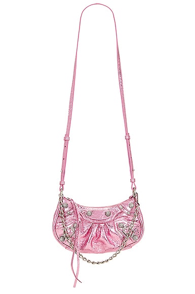 Balenciaga Mini Le Cagole Wallet On Chain in Pink